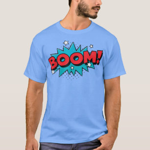 BOOM Comic Book Cartoon Funny Pop Art Design V T-Shirt