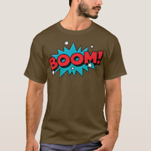 BOOM  Comic Book Cartoon Funny Pop Art Design  Vin T-Shirt
