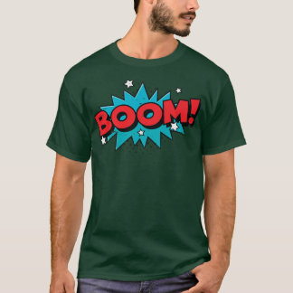 BOOM  Comic Book Cartoon Funny Pop Art Design  Vin T-Shirt