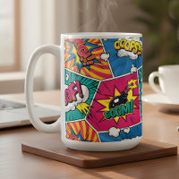 BOOM Comic Book Pop Art Coffee Mug