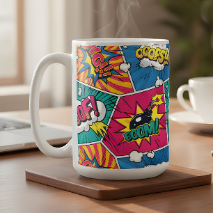BOOM Comic Book Pop Art Coffee Mug