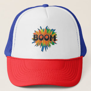 Boom Comic Pop Art Explosion Trucker Hat