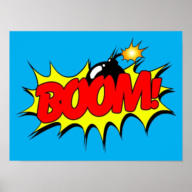 Boom - Comic Sign / Poster (Front)