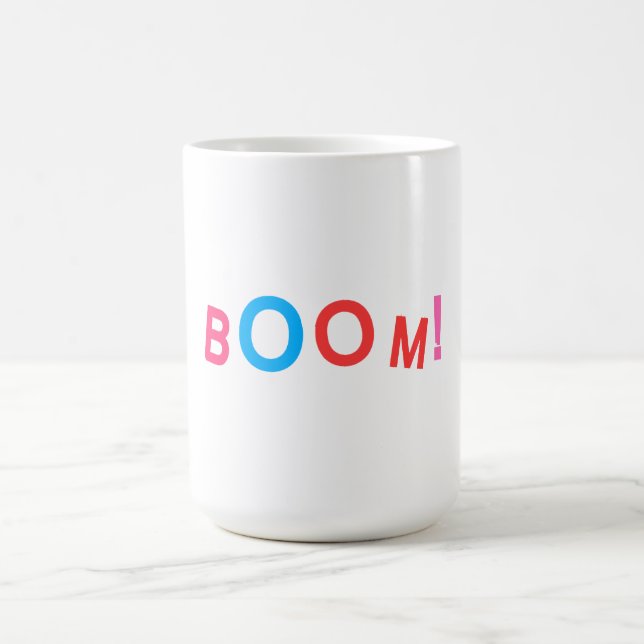 BOOM! Comic Typography Coffee Mug (Center)