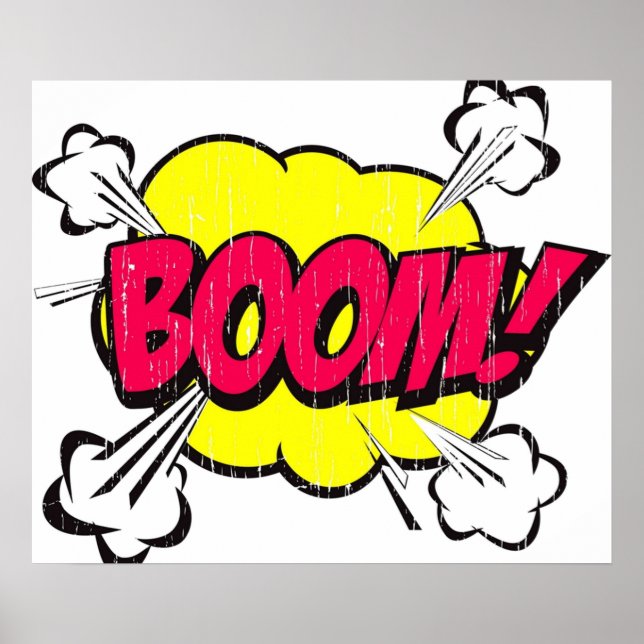 Boom Comic Word Poster (Front)
