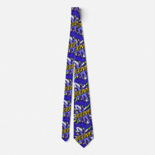 BOOM Cool Fun Comic Book Superhero Tie
