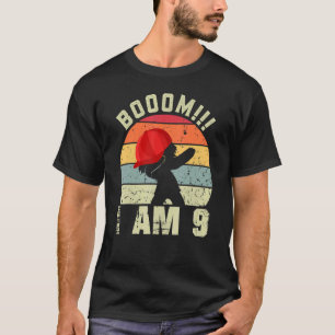 Boom I Am 9 Boy 9 Years Being Awesome 9th Birthda T-Shirt