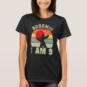 Boom I Am 9  Boy 9 Years Being Awesome 9th Birthda T-Shirt