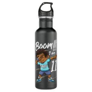 Boom Im 11 Year Old Black Boy Dabbing 11th Birthda 710 Ml Water Bottle