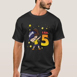 Boom I'm 5 Girl Birthday 5th Birthday Party 1 T-Shirt