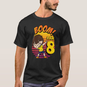 Boom I'm 8 Birthday Boy 8th Birthday Party 1 T-Shirt