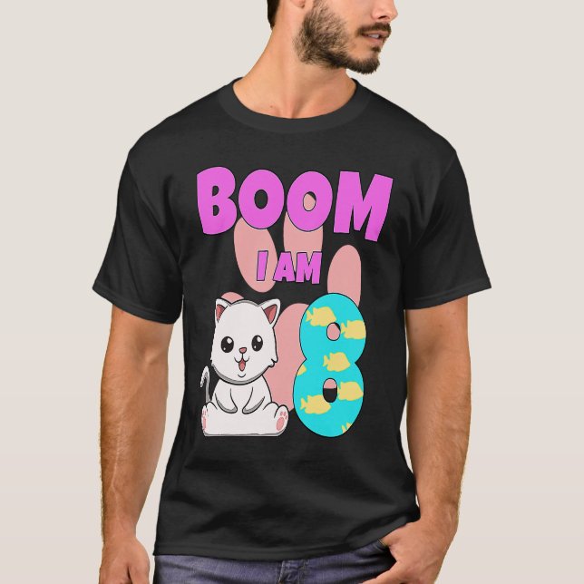 Boom Im 8 Cat T-Shirt (Front)