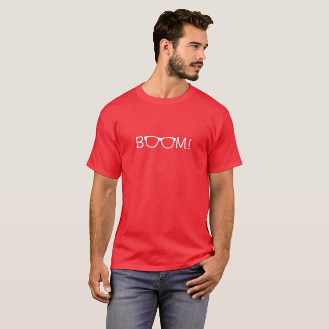 BOOM! Jürgen Klopp Inspired T-Shirt - White Text (Front Full)