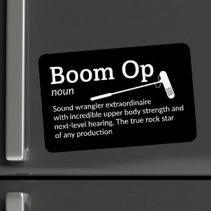 Boom Op Definition - Film Crew 4" x 6" Flex Magnet