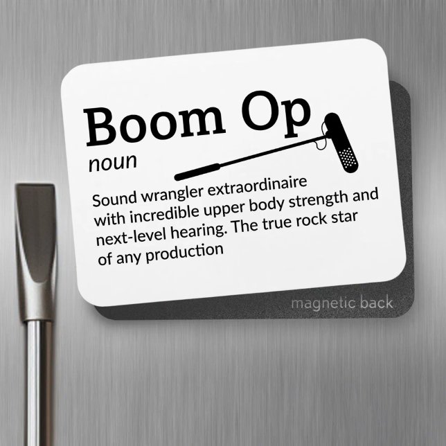 Boom Op Definition - Set Life 3" x 4" Flex Magnet (Creator Uploaded)