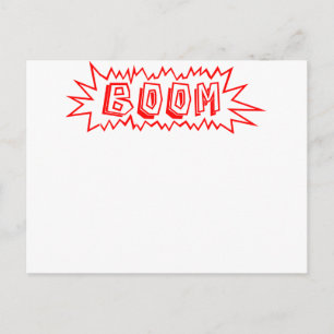 Boom! Postcard