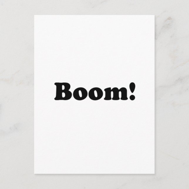 Boom! Postcard (Front)