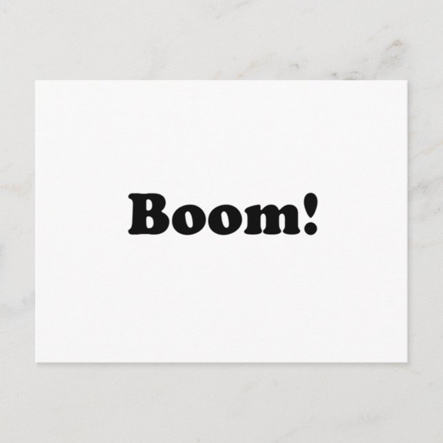 Boom! Postcard (Front)