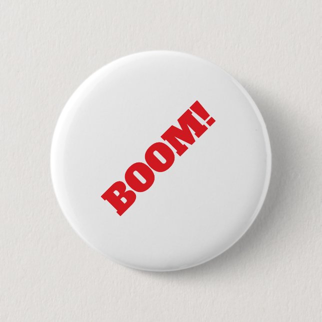 BOOM Professional elegant modern minimalist plain 6 Cm Round Badge (Front)