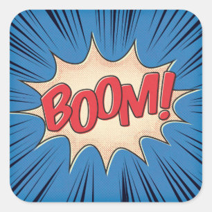 Boom! Square Sticker
