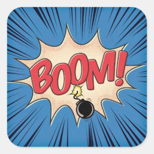 Boom! Square Sticker