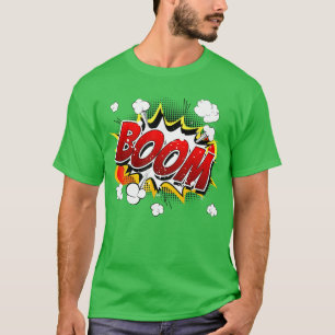 Boom Vintage Pop Art Retro Comic Book Gift Apparel T-Shirt