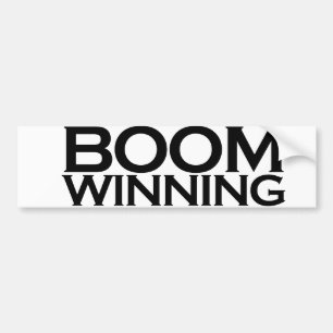 Boom winning bumper sticker