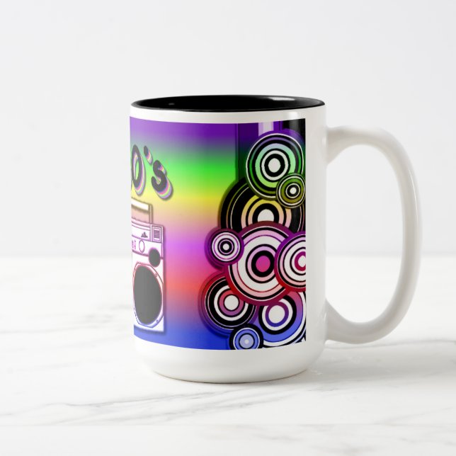 Boombox '80's Retro '80's Coffee Mug (Right)