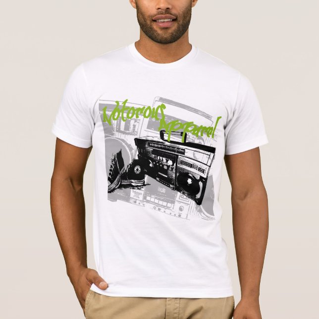 Boombox Bitmap T-Shirt (Front)