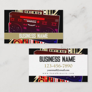 Boombox Blast Business Card