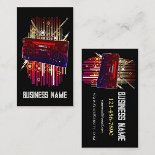 Boombox Blast Business Card