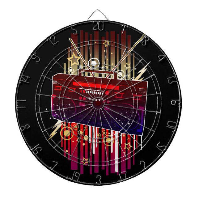 Boombox Blast  Dartboard (Front)
