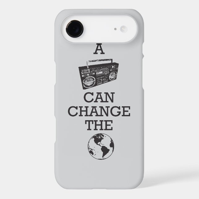 Boombox Can Change the World Case-Mate iPhone Case (Back)