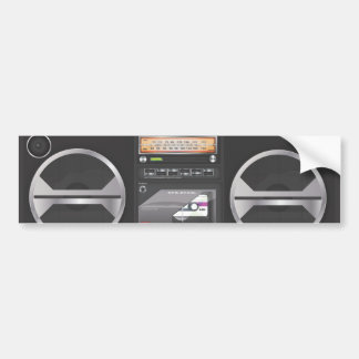 Boombox Ghetto Blaster Bumper Sticker