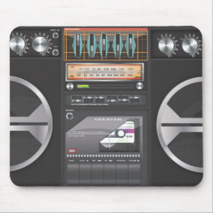 Boombox Ghetto Blaster Mouse Mat