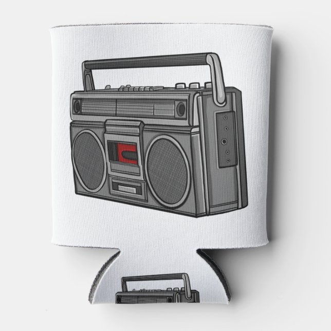 Boombox Ghetto Blaster OldSchool HipHop Music Soul Can Cooler (Front)