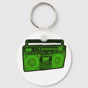boombox ghetto blaster radio key ring