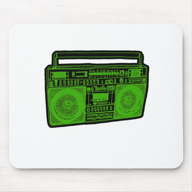 boombox ghetto blaster radio mouse mat (Front)