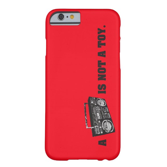 Boombox Is Not a Toy Case-Mate iPhone Case (Back)