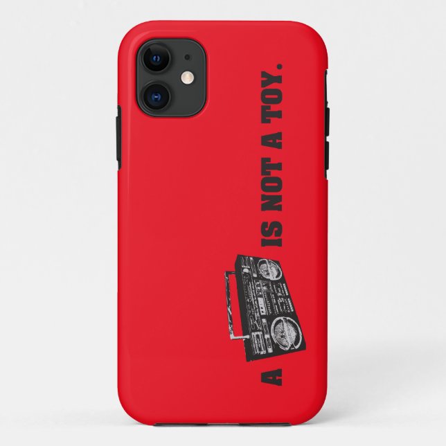 Boombox Is Not a Toy Case-Mate iPhone Case (Back)