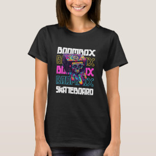 Boombox Music Trippy Skateboard Cute Fun Teens Hal T-Shirt