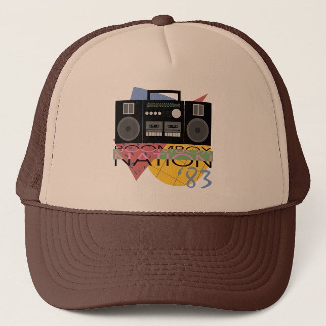 Boombox Nation 83 Trucker Hat (Front)