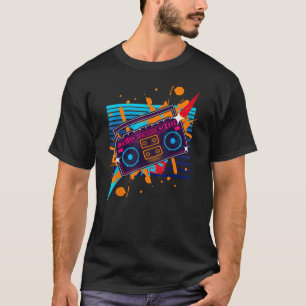Boombox Radio Old School Hip Hop, Rap cassette T-Shirt