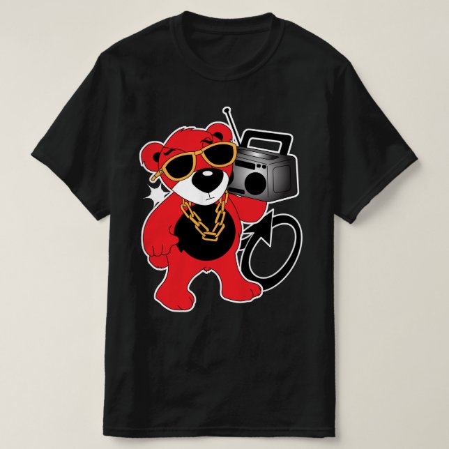 Boombox Teddy! T-Shirt (Design Front)