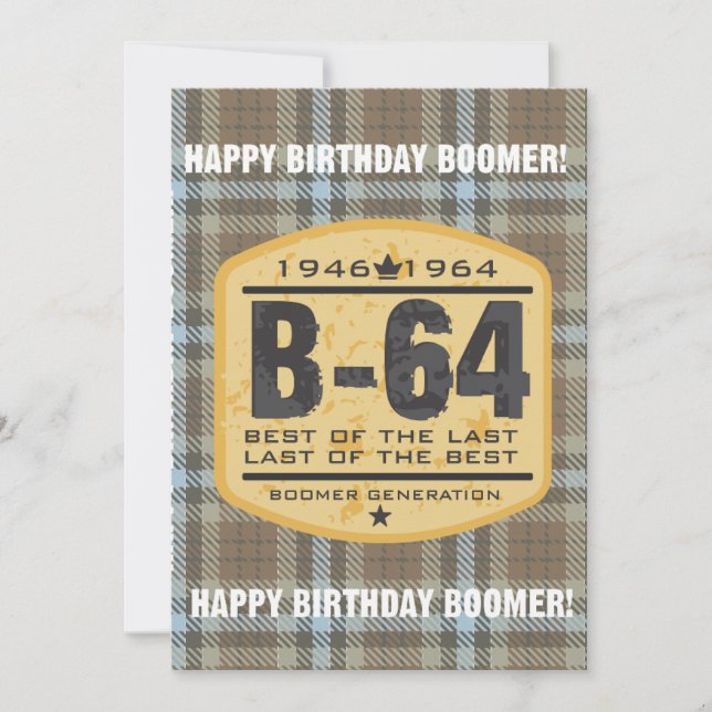 Boomer Birthday Invitation (Front)