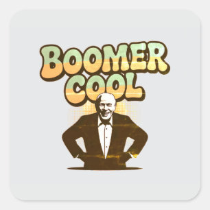 Boomer Cool Square Sticker