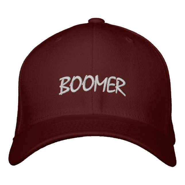 BOOMER !! EMBROIDERED HAT (Front)