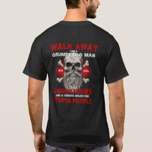 Boomer EST 1951 Walk Away I'm A Grumpy Old Man T-Shirt