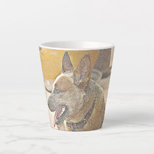 Boomer Red Heeler Latte Mug