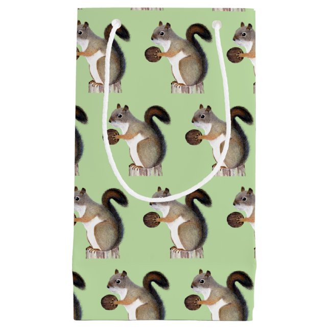 Boomer Squirrel Small Gift Bag (Front)